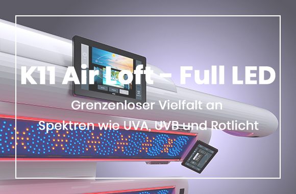 K11 Air Loft Full LED im Sonnenstudio und Solarium Sonnenzeit Studio in Dinslaken und Neuss