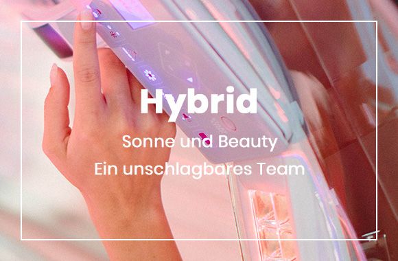 Sonne und Beautylight mit den Hybridgeräten im Sonnenstudio und Solarium Sonnenzeit Studio in Dinslaken und Neuss